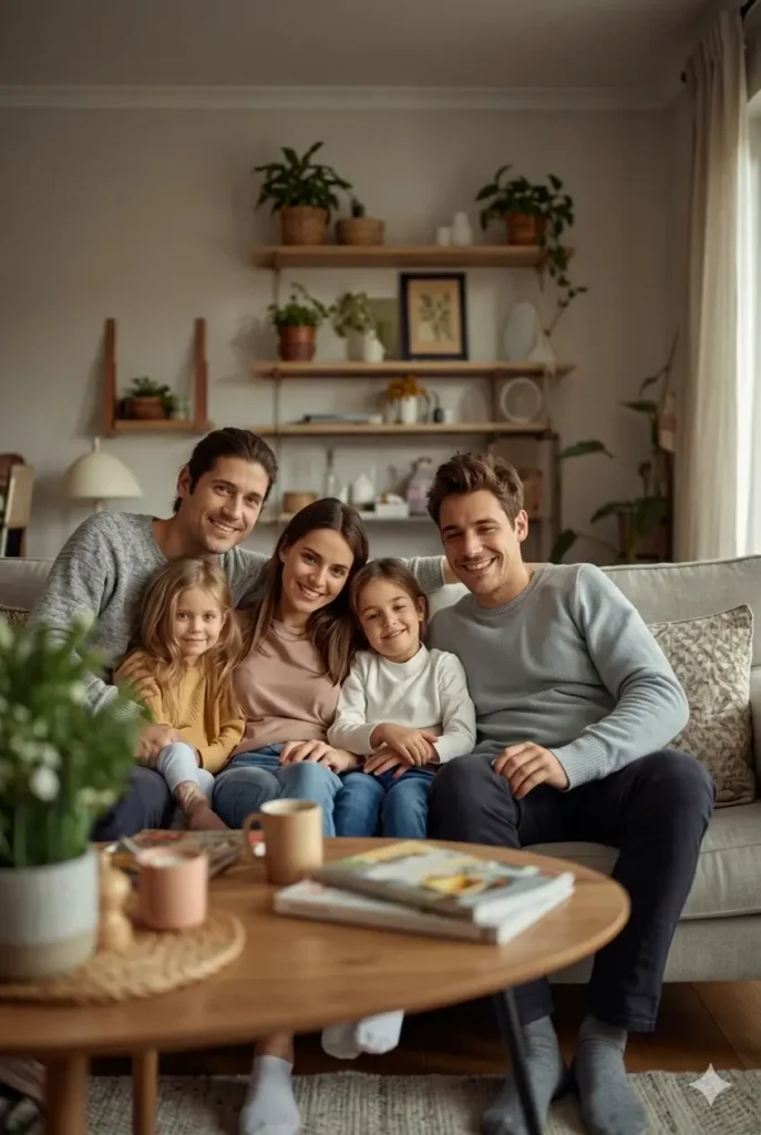 bienestar-en-familia-imagen generada con IA